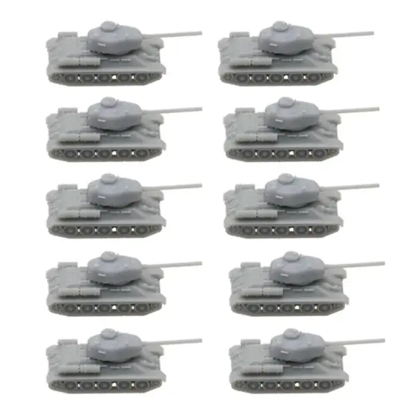 10PCS T-34 WWII Tank Model Kits Resin - Image 7