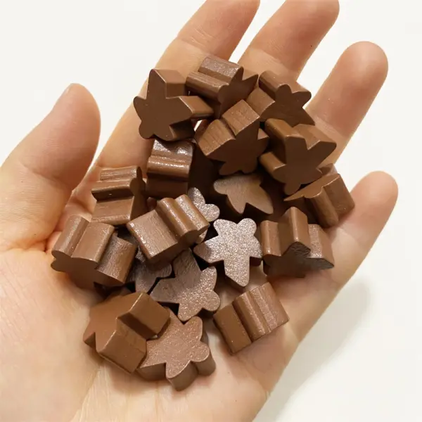 100PCS 16mm Wooden Meeples for Tabletop Games - Image 15