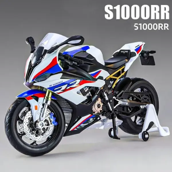 BMW S1000RR Diecast Motorcycle Model with Sound - Image 2