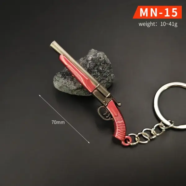 Chicken Dinner Game Keychain Set with P90 and AWM - Image 25
