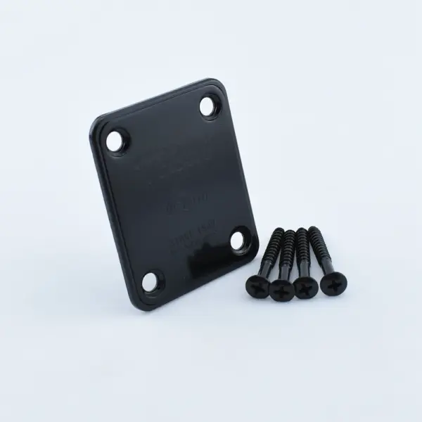 Electric Guitar Neck Plate in Black and White - Image 7