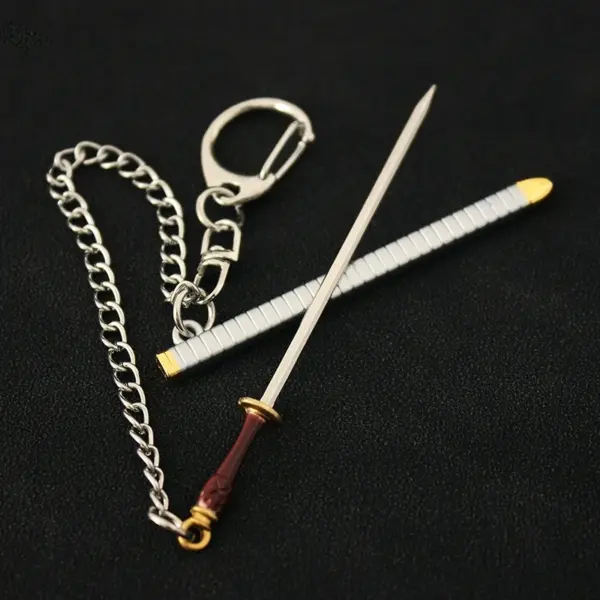 Roronoa Zoro Mini Keychain 9cm Metal Sword - Image 11