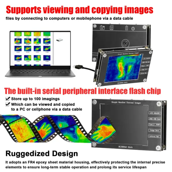 2.8 Inch Thermal Imaging Camera -40℃ to 300℃ - Image 3