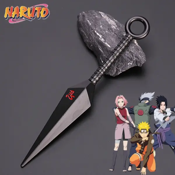 15cm Naruto Asuma Kunai Metal Sword Model - Image 9