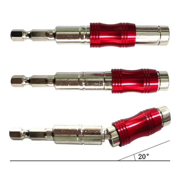 Red Curved Hexagonal Handle Extension Rod