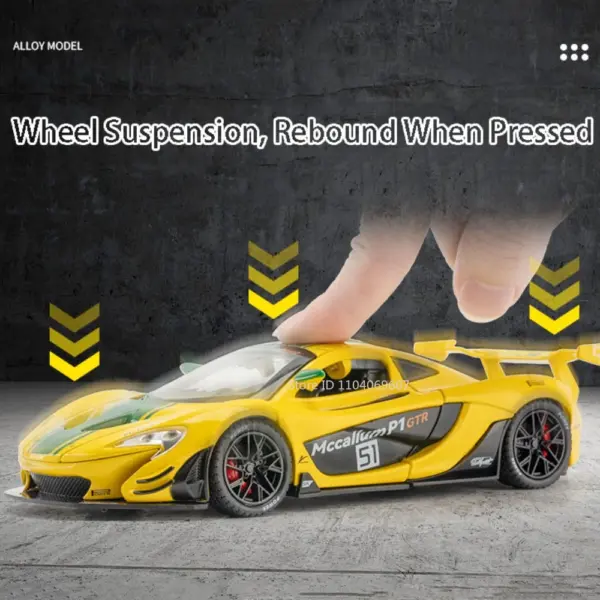 1:22 P1 GTR Diecast Model Sports Car - Image 5