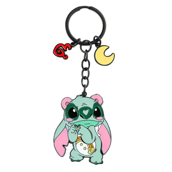 Disney Stitch Keychain Antique Silver Design - Image 9