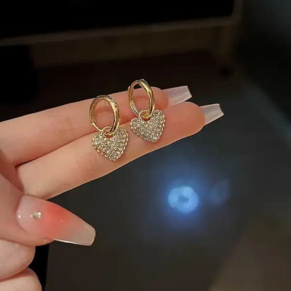 Heart Shaped Vintage Hoop Earrings - Image 21