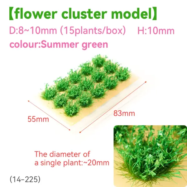 15pcs Miniature Flower Grass Clusters 8mm-10mm - Image 18