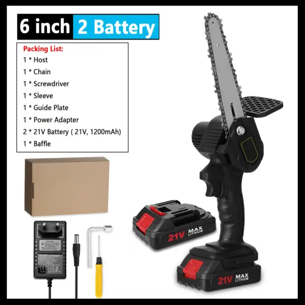 8 Inch Electric Pruning Chainsaw with Battery - Image 19