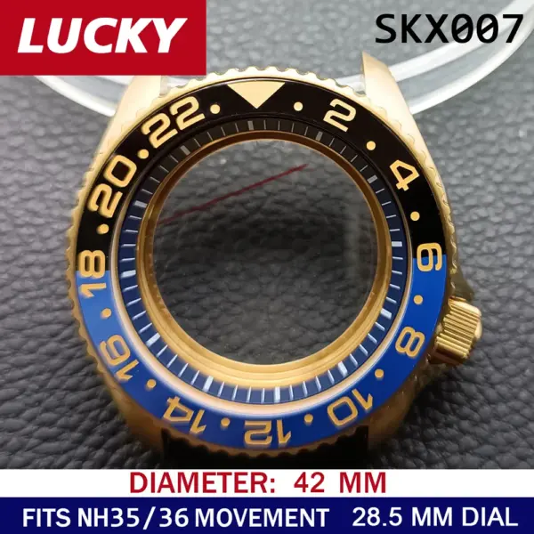 N H35 42mm Stainless Steel Watch Case - Image 27