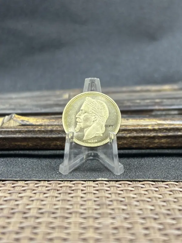Napoleon III 1867 Commemorative Replica Coin - Image 3