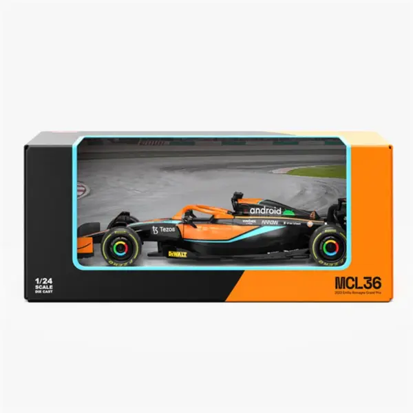 1:24 Lando Norris F1 Alloy Racing Car Model - Image 7
