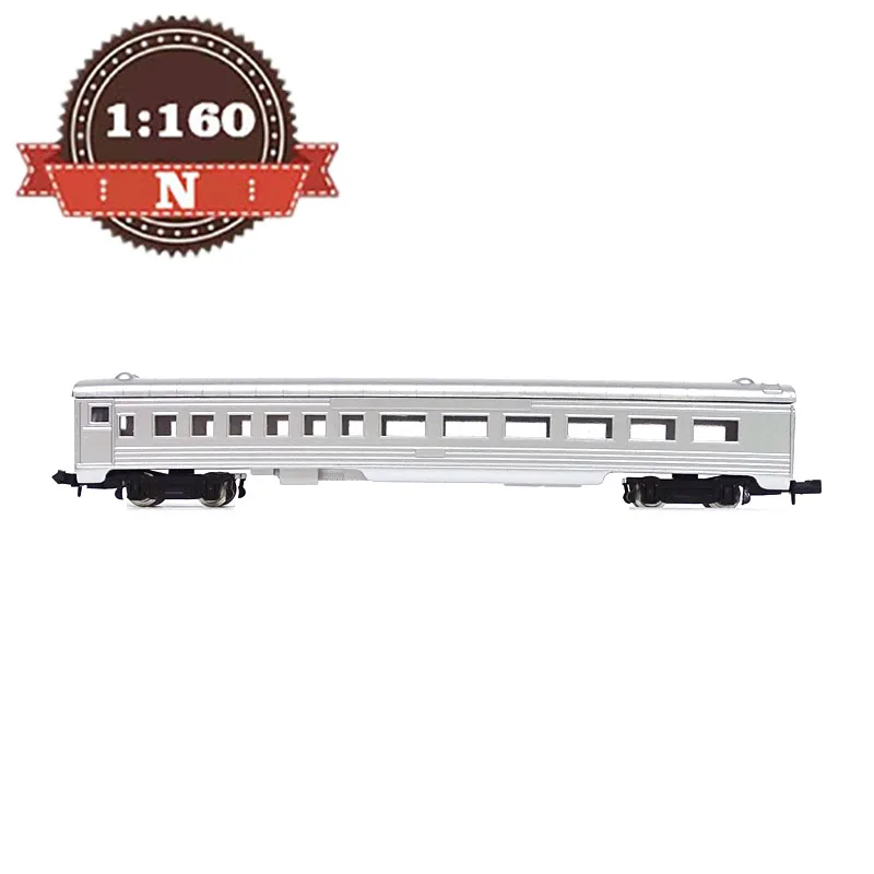 N Scale 1/160 Silver Four-Axle Train Car 7 N Scale 1/160 Silver Four-Axle Train Car - Image 7