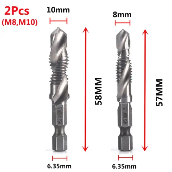 HSS Metric Tap Drill Bits Set M3 to M10 - Image 10
