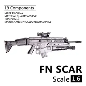 1/6 Scale FN Scar Assault Rifle Model