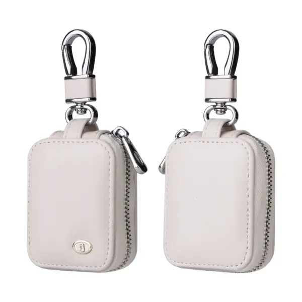 Universal Leather AirPods Case with Zipper - Image 8