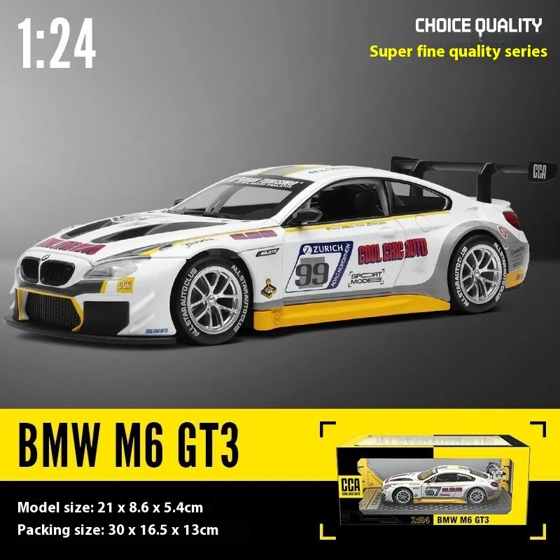 1:24 BMW M6 GT3 Diecast Racing Car Model 14 1:24 BMW M6 GT3 Diecast Racing Car Model - Image 14
