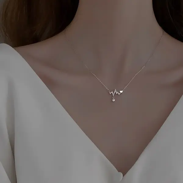 Elegant Bow Pendant Necklace for Women - Image 12