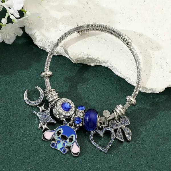 Stitch Love Heart Beaded Bracelet - Image 2