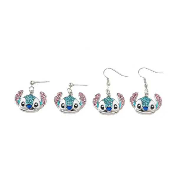 Vintage Animal Stitch Drop Earrings for Women
