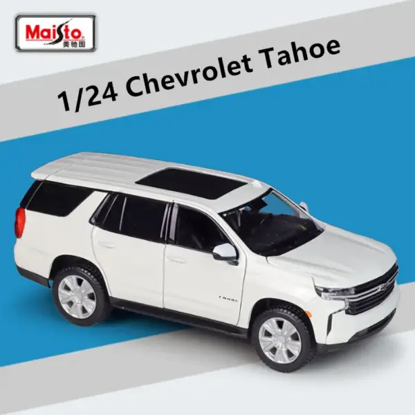 Maisto 1:24 Chevrolet Tahoe Diecast Model Car - Image 3
