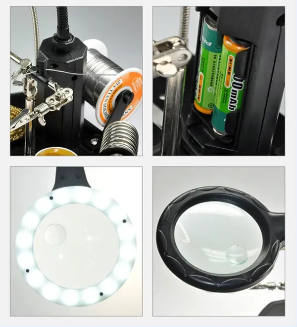 Soldering Magnifier with PCB Holder and Arms - Image 4