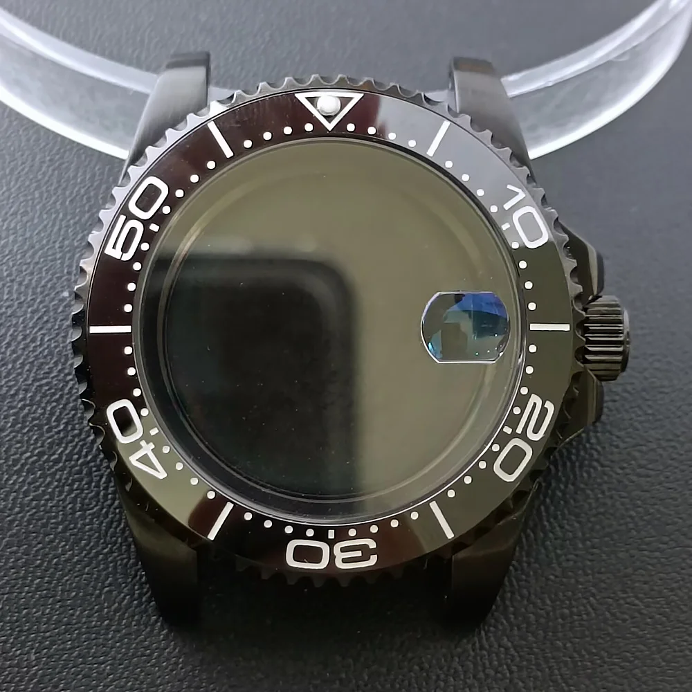 NH35 GMT Steel Watch Case 40.5mm Silver 62 NH35 GMT Steel Watch Case 40.5mm Silver - Image 62