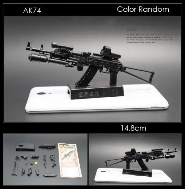 1:6 Scale AK74 Sniper Rifle and HK416 Model - Image 6