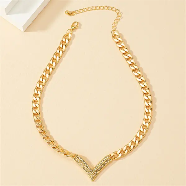 Korean Fashion V Chain Choker Necklace - Image 6