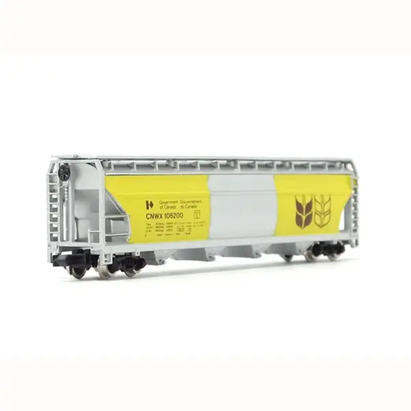 N Scale 1/160 Yellow Wheat Train Carriage Model - Image 3