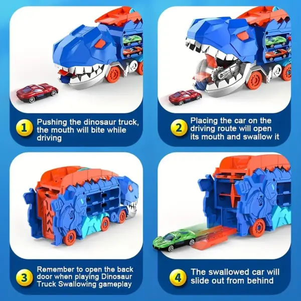 Transport Dinosaur Truck with Race Track - Image 2