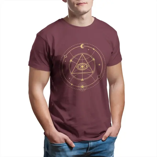 Enlightenment Sacred Geometry Cotton T-Shirt - Image 7