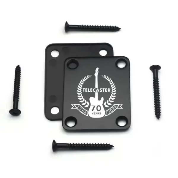 Tele Electric Guitar Neck Plate with Screws - Image 8