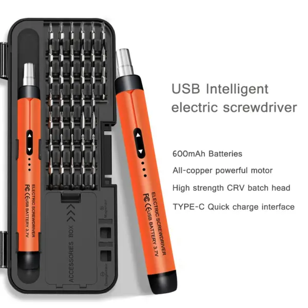 Rechargeable Mini Electric Screwdriver Set - Image 2