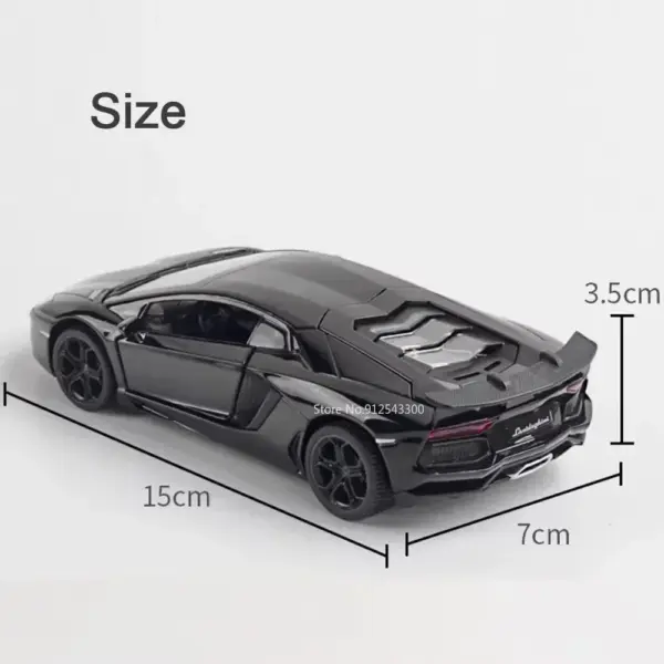 1:32 Scale LP740 Sports Car Diecast Model - Image 5
