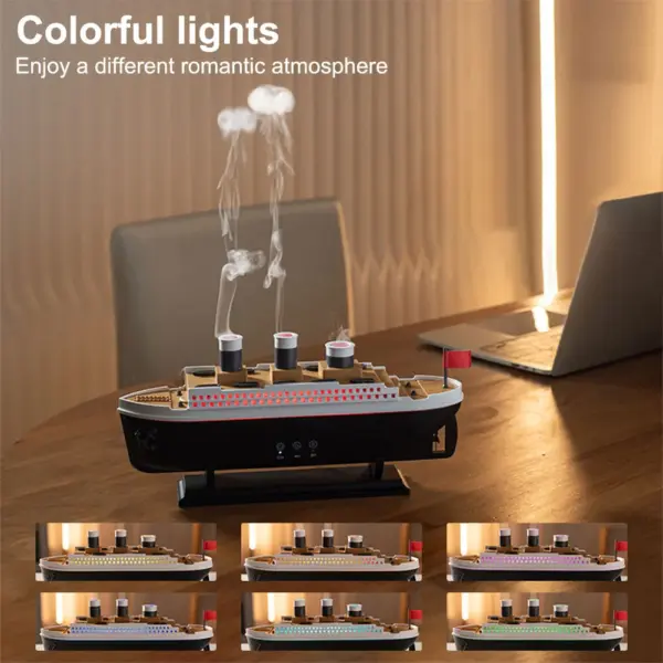 250ml Ocean Liner Aroma Humidifier with Remote - Image 2