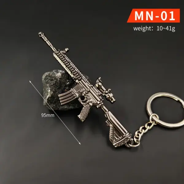 Chicken Dinner Game Keychain Set with P90 and AWM - Image 18