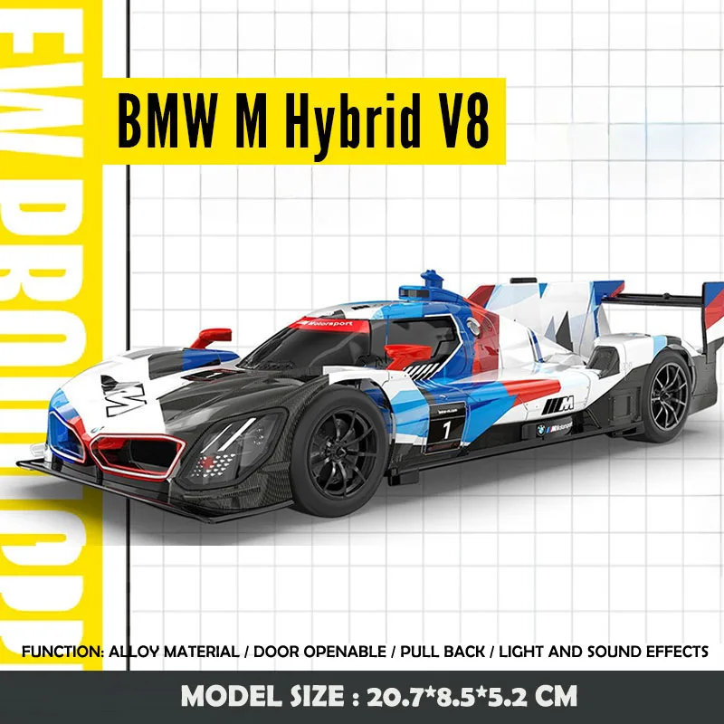Diecast BMW M Hybrid V8 Racing Car Model Collection 7 Diecast BMW M Hybrid V8 Racing Car Model Collection - Image 7