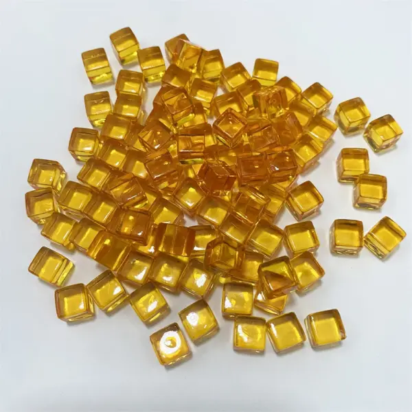100 Pcs Clear 8mm Acrylic Square Dice Set - Image 14