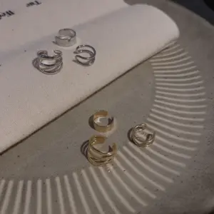 Silver Leaf Clip Earrings Set for Women and Men