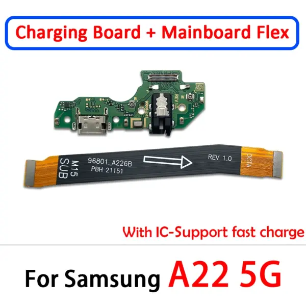 USB Charging Port Flex Cable for Samsung Galaxy A22 A32 A42 - Image 7