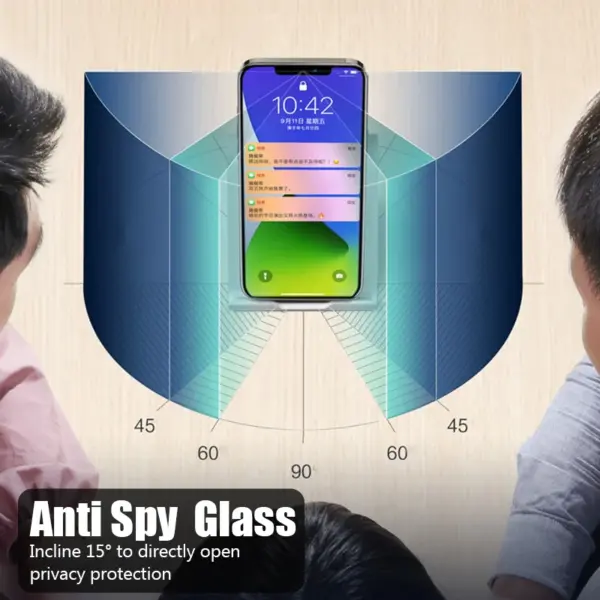 Privacy Glass for iPhone 14 13 12 11 Anti Spy - Image 5