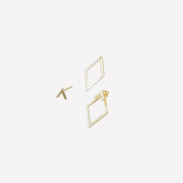 Geometric Minimalist Stud Earrings for Women - Image 6