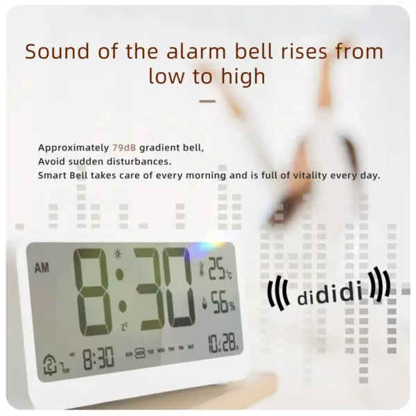 Multifunctional Digital Clock with Temp & Humidity - Image 5