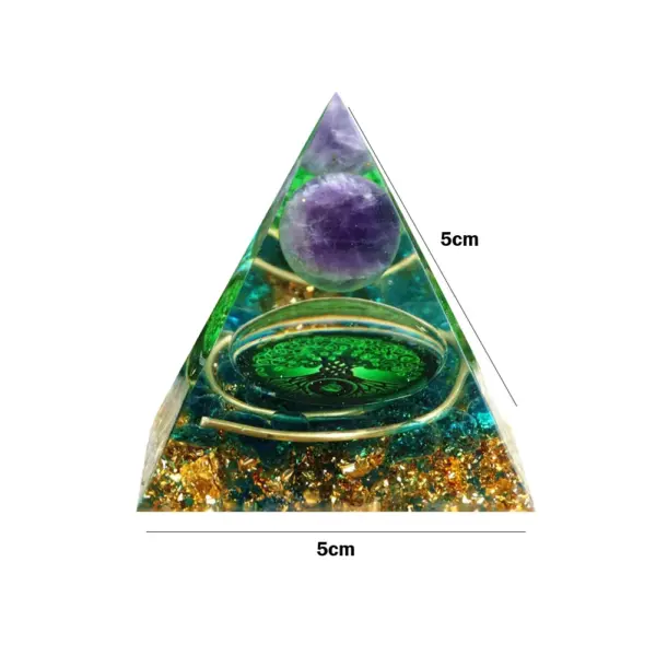 5cm Natural Stone Orgonite Pyramid Crystal - Image 22