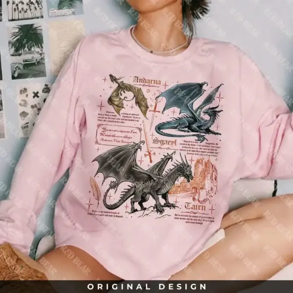 Women’s Dragon Wing College Sweatshirt - Image 4
