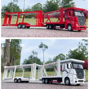 1:24 Mercedes Benz Double-Layer Transport Truck 13 S9d10f9e1cc57442fa76e9b3b30051f51A