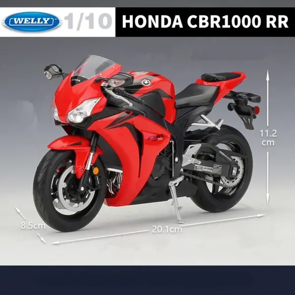 1:10 Honda CBR1000RR Alloy Motorcycle Model - Image 4