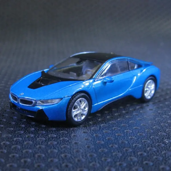 Diecast 1:64 BMW I8 Silver Alloy Car Model - Image 4